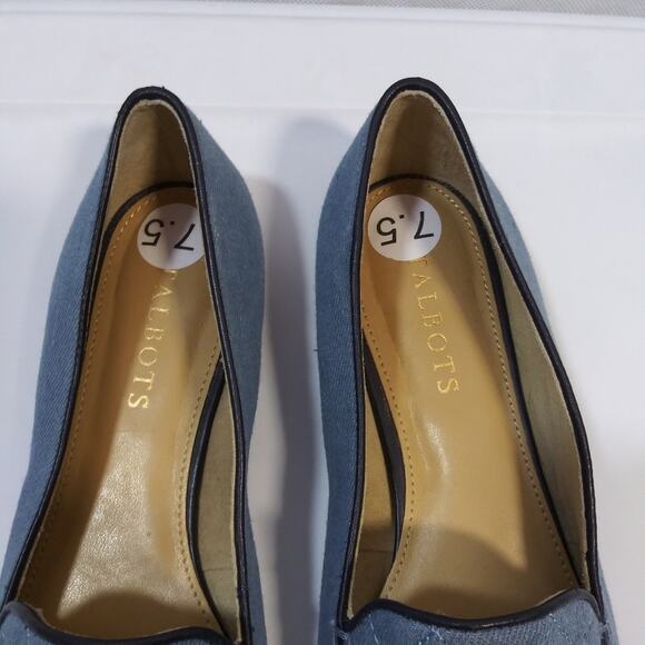 Talbots Ryan Denim Quilted Loafers Size 7.5 - Picture 4 of 10